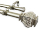 Margot 1" Double Curtain Rod 28-48", Light Gold