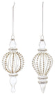 Jeweled Glass Finial Drop Ornament, 6-Piece Set