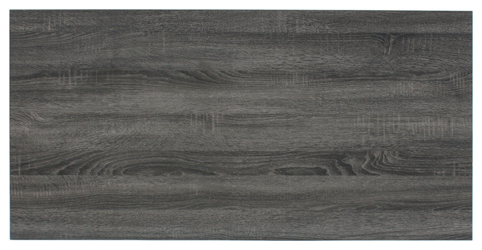 GDF Studio Savone Mid Century Modern Faux Wood Overlay Coffee Table, Gray Oak