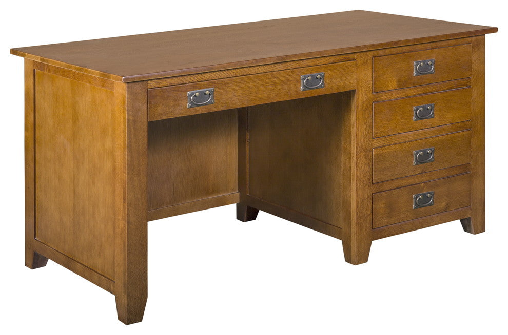 Mission Quarter Sawn Oak Desk, Library Table