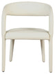 Meridian Furniture Sylvester Faux Leather Dining Chair, Cream