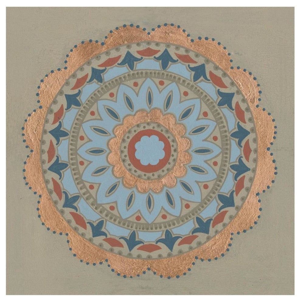 "Copper Mandala I" Digital Paper Print by Kathrine Lovell, 20"x20"