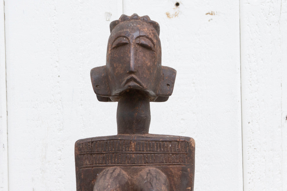 Antique Finely Carved Yoruba Statue