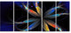 Abstract Fractal Flower on Black, Floral Canvas Print, 60"x28", 5 Panels