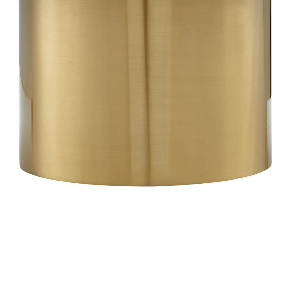 Inspired Home Sinai Coffee Table - White/Gold, 35.4Lx35.4Wx17H
