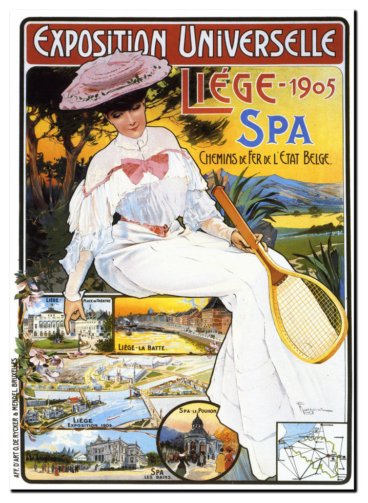 'Exposition Universelle Liege' Canvas Art
