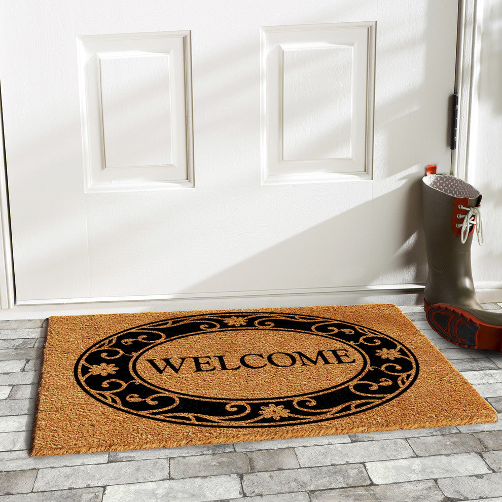 Plantation Welcome Doormat, 17"x29"