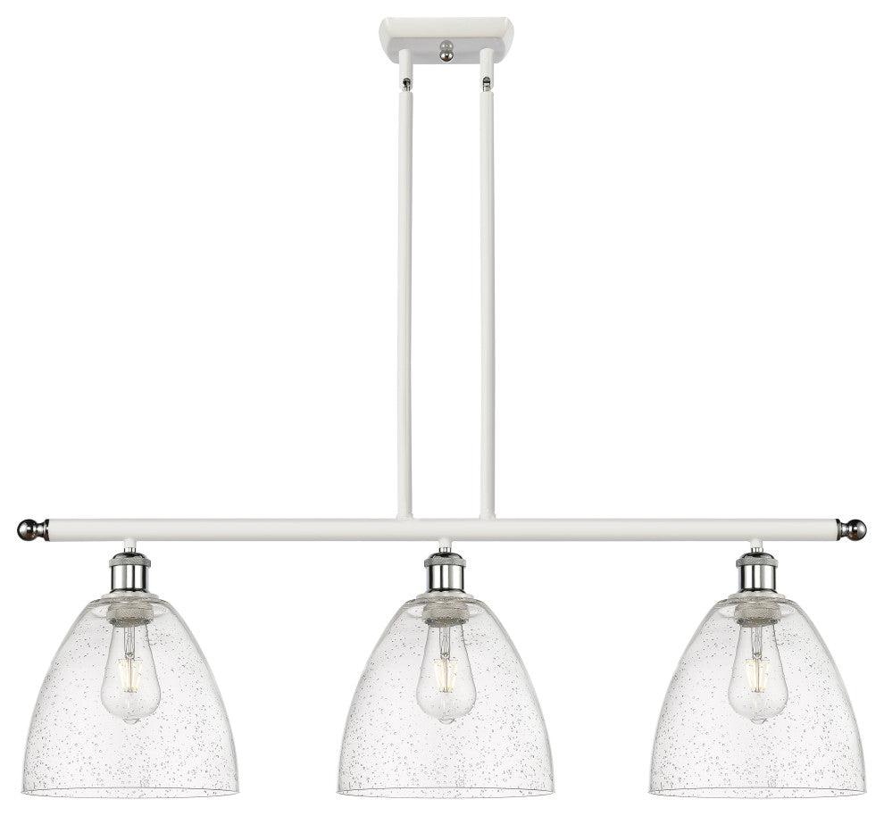 Innovations 516-3I-WPC-GBD-94-LED 3 Light Island Light, White, Polished Chrome