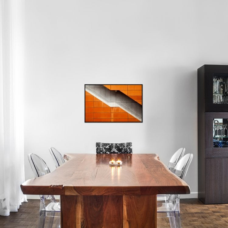 "Steel" Framed Canvas Giclee by Alida Van Zaane, 31x21"