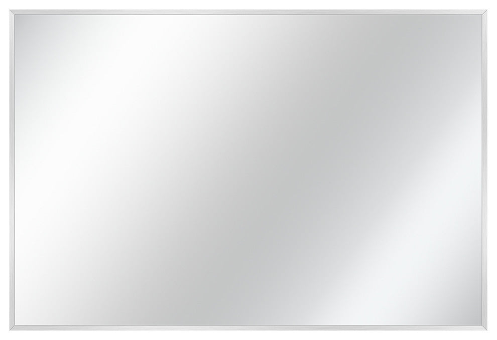 Silver Rectangular Wall Mirror