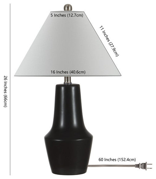 Safavieh Cerlia Table Lamp, Black