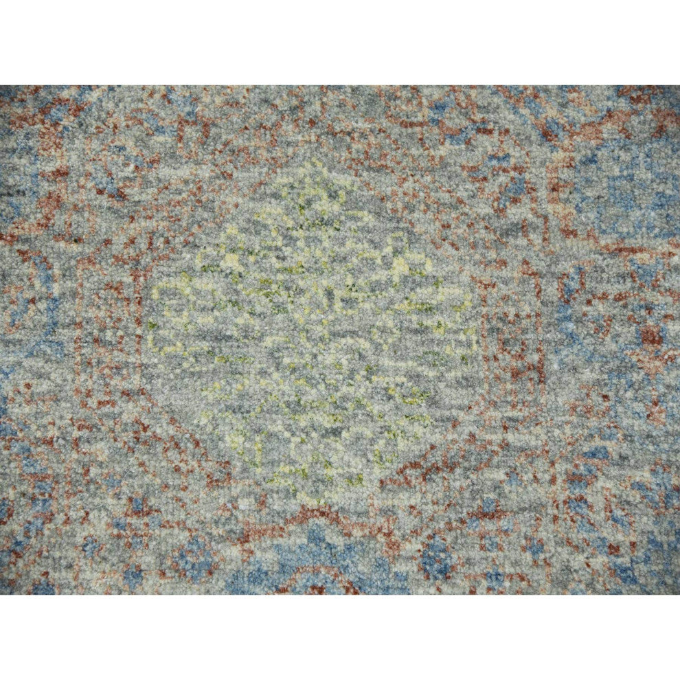 Hand Knotted,Tone Obscured and Subtle,Natural Dyes,Oriental Rug, 9'x12'