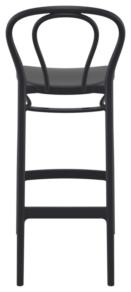 Victor Bar Stool, Set of 2, Black