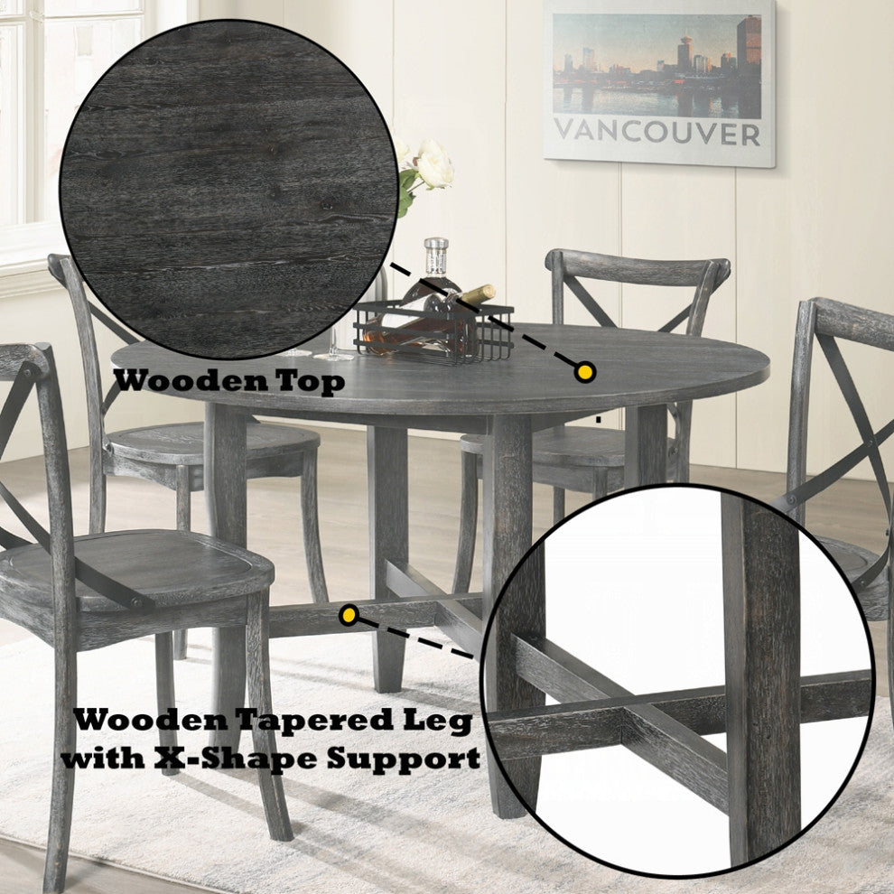 Kendric Dining Table, Rustic Gray