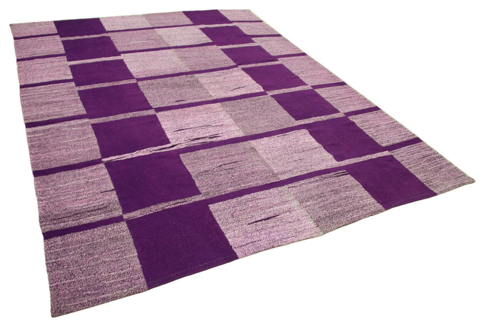 Rug N Carpet - Handmade Turkish 7' 10'' x 10' 1'' Modern Design Wool Kilim Rug