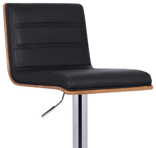 Aubrey Swivel Bar Stool, Black