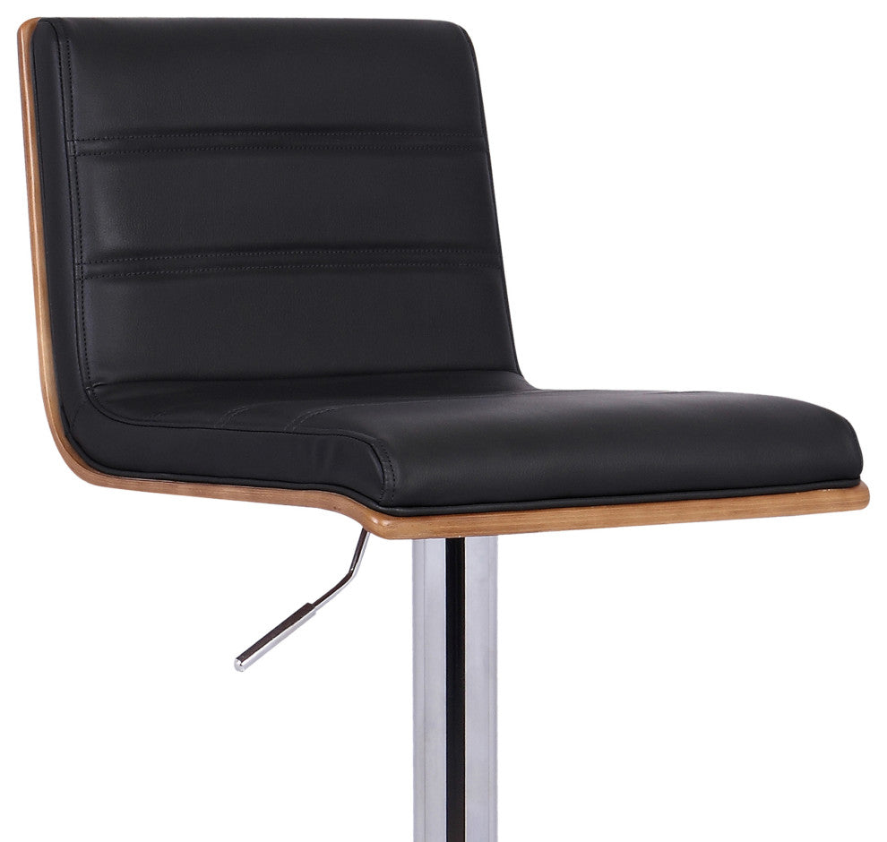 Aubrey Swivel Bar Stool, Black
