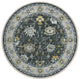 Indoor/Outdoor Marbella MB6 Midnight Machine Washable 8' x 8' Round Rug