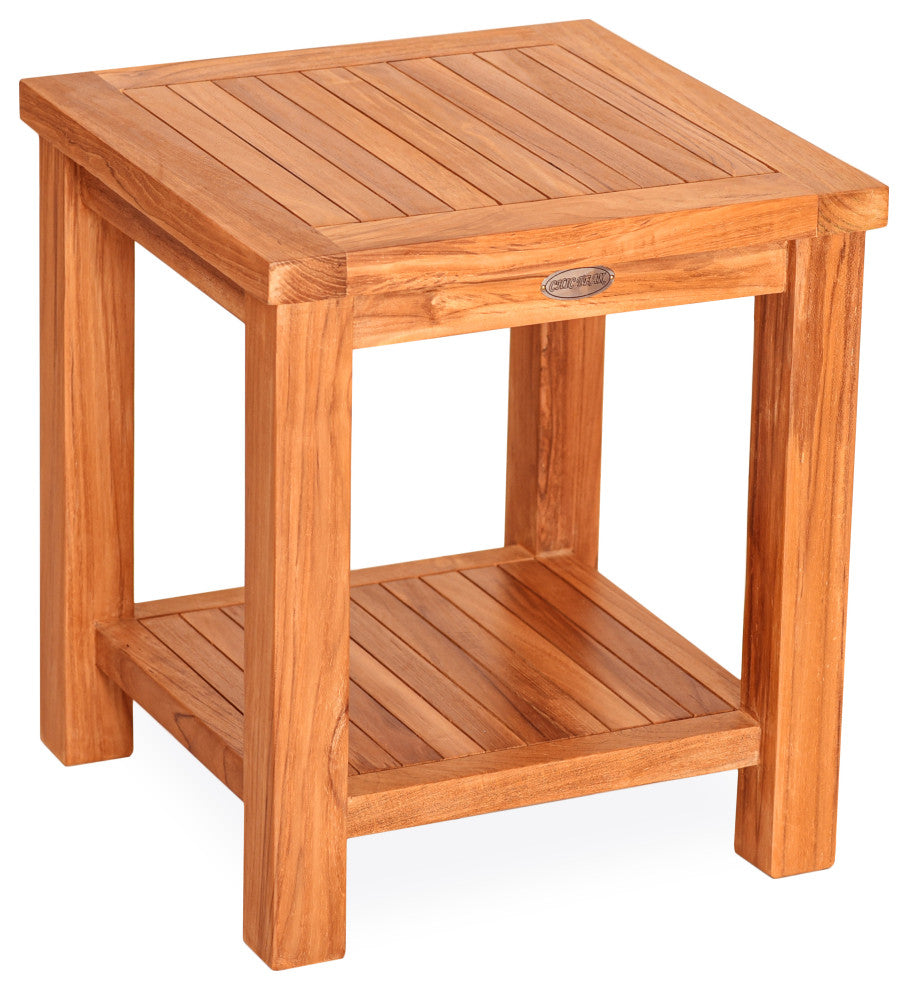 Teak Wood Tundra Outdoor Patio Side Table, made from A-Grade Teak Wood