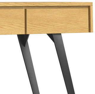 Lowry Console Sofa Table, Oak Veneer
