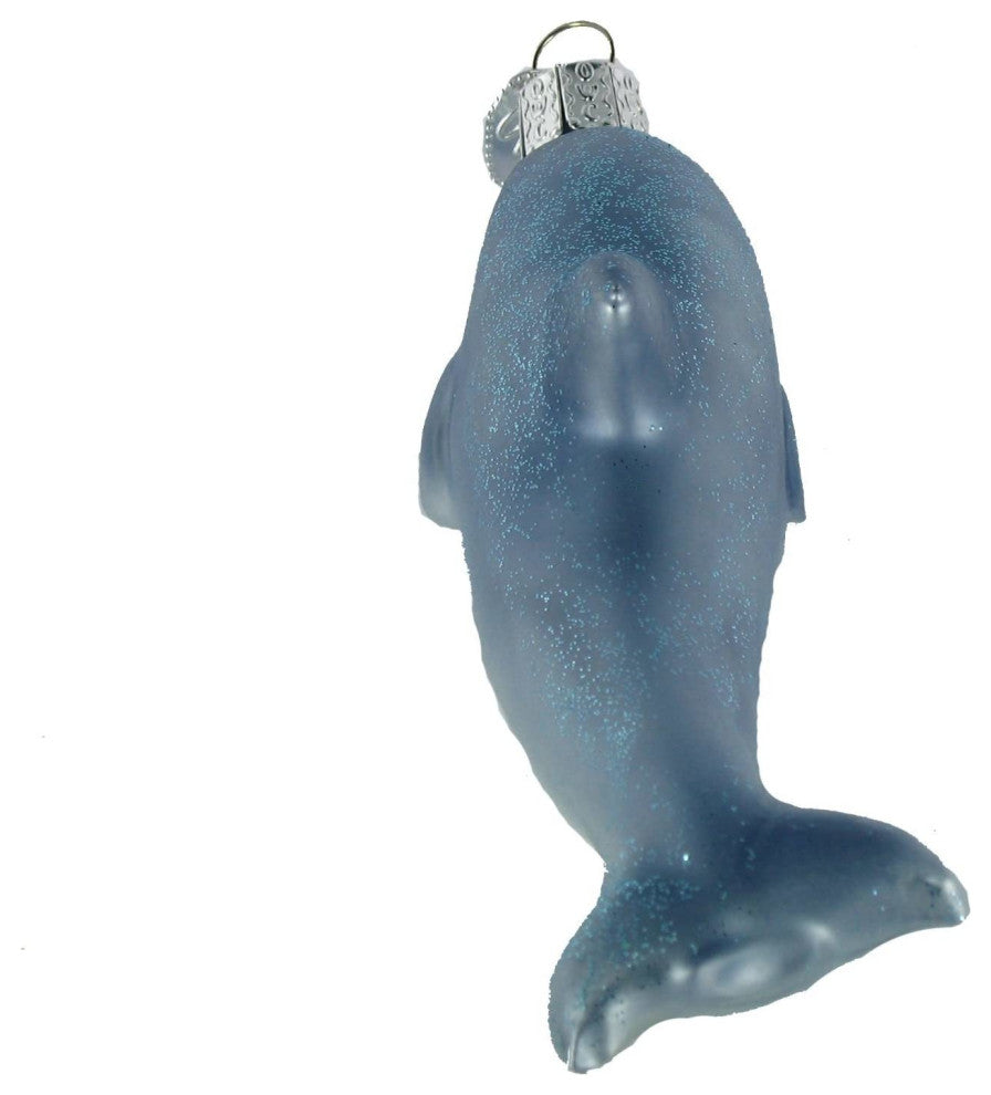 Old World Christmas 12187 Playful Dolphin Blown Glass Ornament