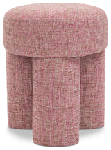 Larson Polyester Upholstered Ottoman/Stool, Pink