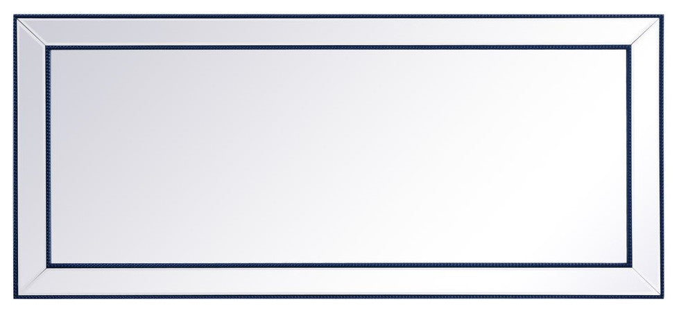 Indie Beaded Mirror, 72"x32", Blue
