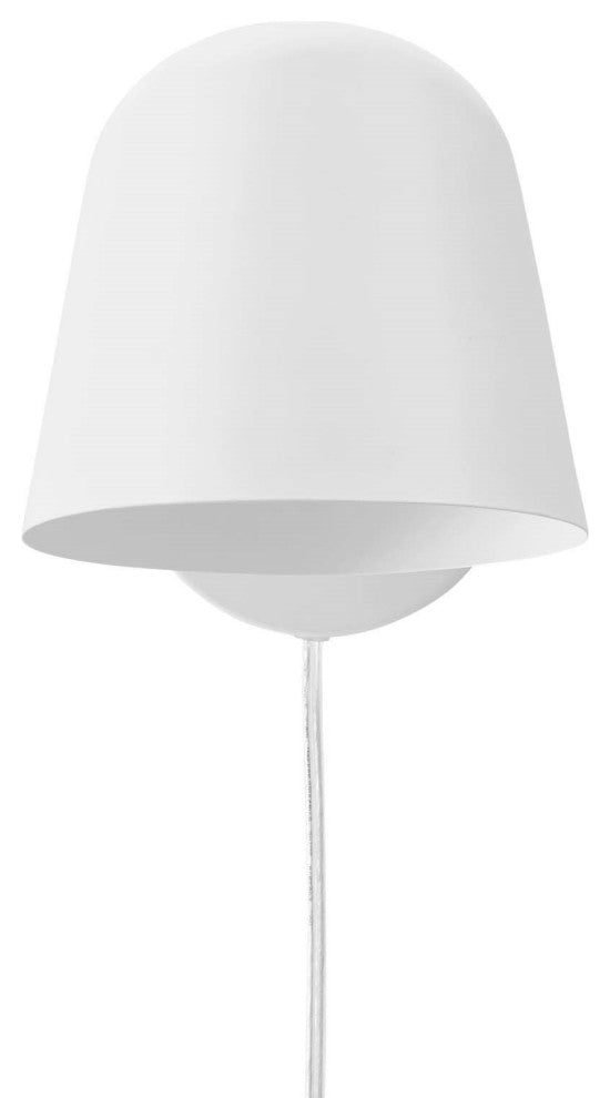 Sconce Wall Lamp Light Fixture, White, Metal, Modern Cafe Bistro Hospitality