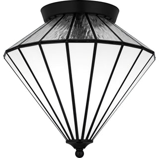 Quoizel TF6812 Liam 3 Light 15"W Flush Mount Ceiling Fixture - Matte Black