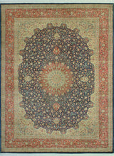 Heirloom Ravi Navy/Red Rug, 8'11x12'0