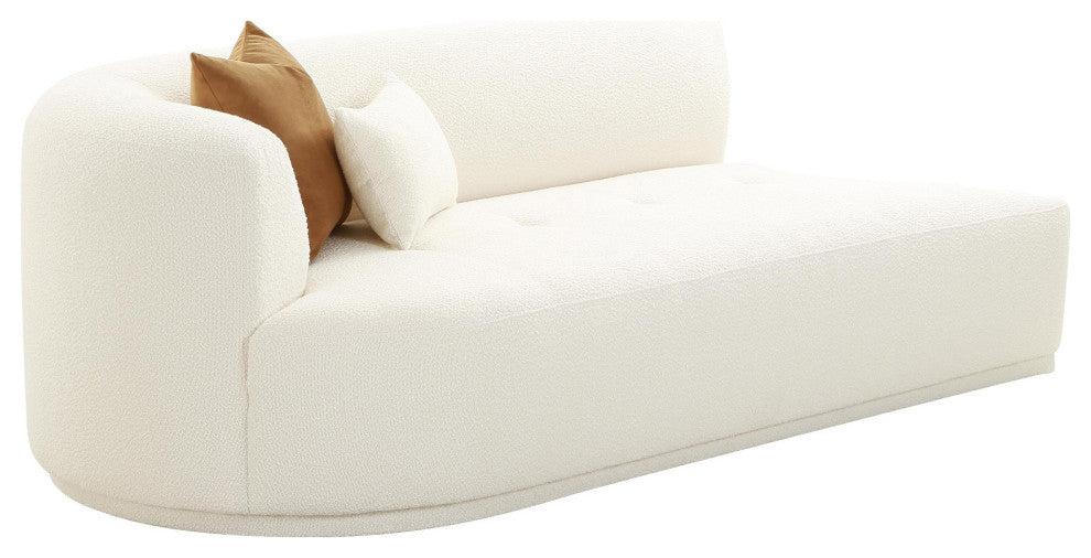 Fickle Modular Left Arm Facing Loveseat, Cream