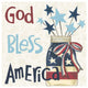 "American Country II Light Blue" Digital Paper Print by Anne Tavoletti, 26"x26"