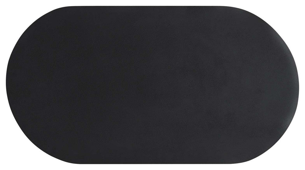 Caspian Oval Concrete Coffee Table