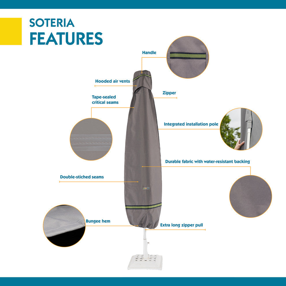 Soteria Rain Proof 76" Patio Umbrella Cover With Integrated Installation Pole