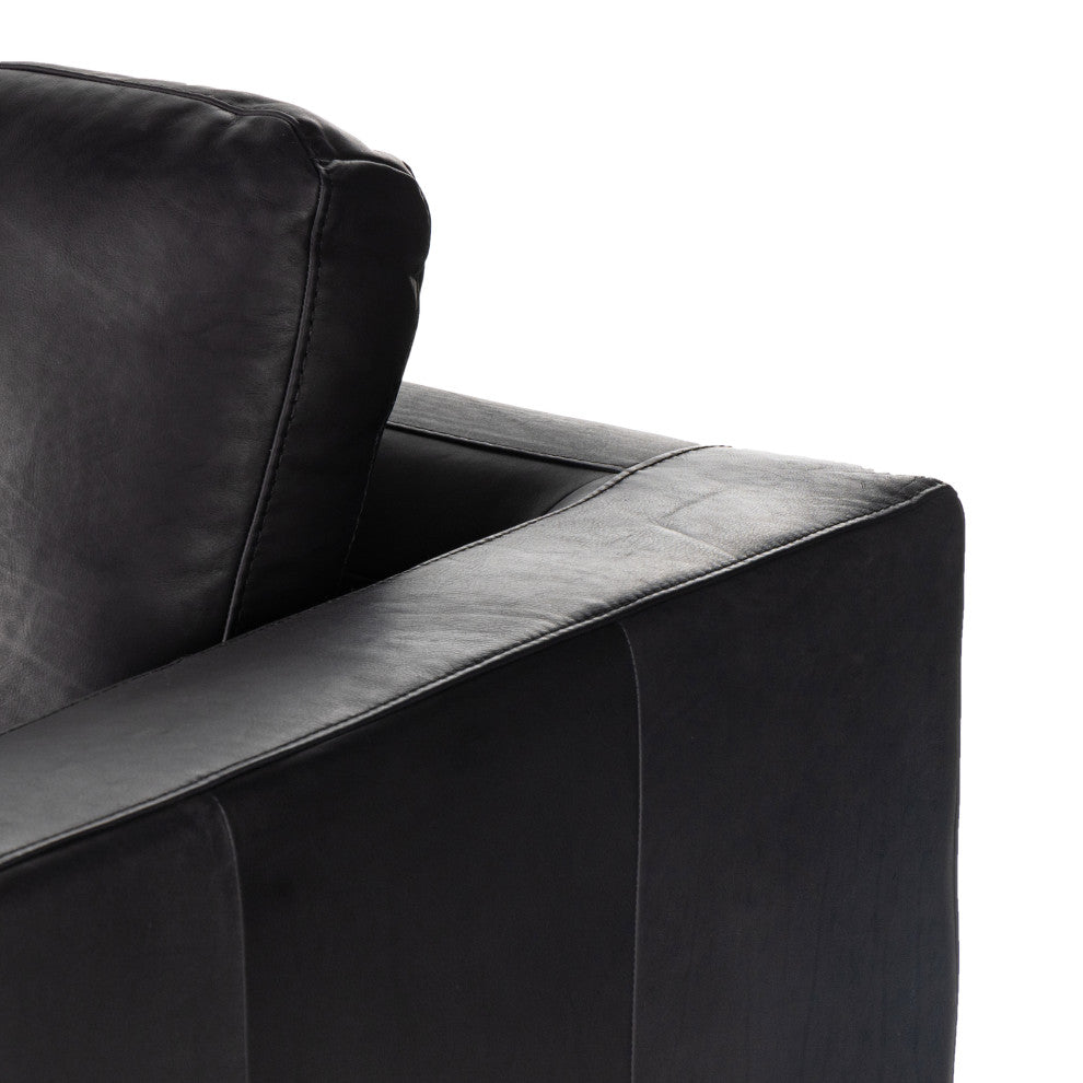 Colt 3pc U Sectional-Heirloom Black