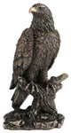Bald Eagle On Branch Statue Sculpture By Veronese Designs