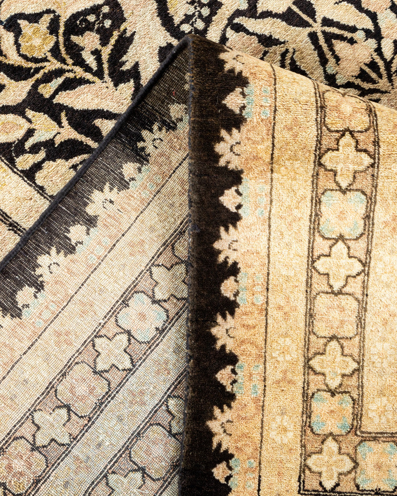 Mogul, One-of-a-Kind Hand-Knotted Area Rug Black, 8' 1" x 10' 9"