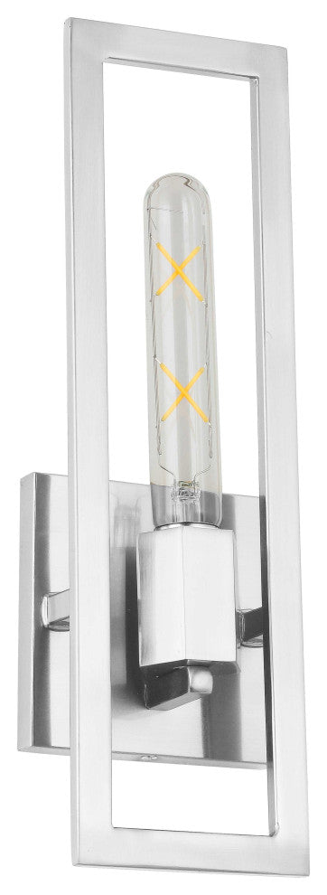 DAINOLITE WTS-141W-PC 1 Light Incandescent Wall Sconce, Polished Chrome
