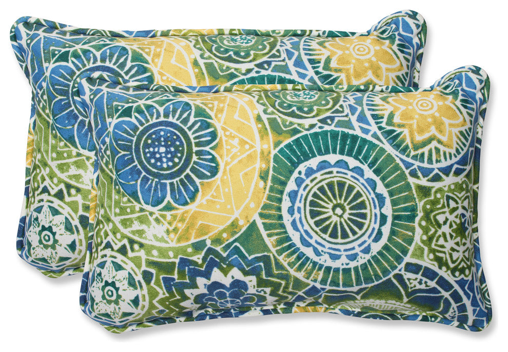 Omnia Lagoon Rectangular Throw Pillow, Set of 2