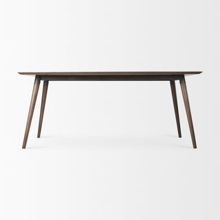 Nicholas II 72x39 Brown Solid Wood Top Metal/Wood Leg Dining Table