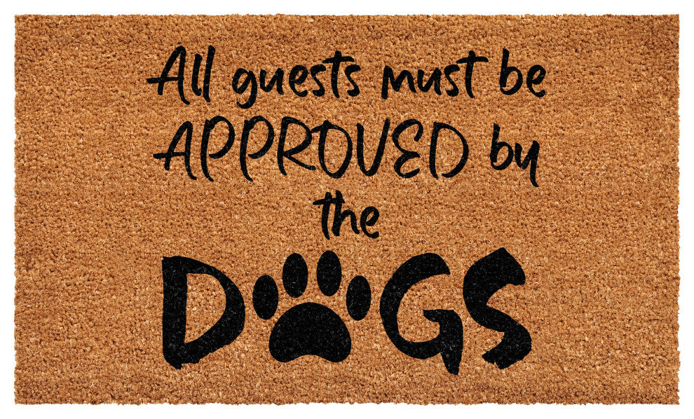 Calloway Mills All guest must be approved by the Dogs Doormat, 24x36