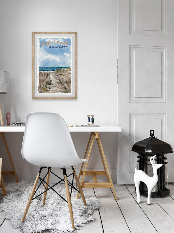 "Gulf Islands" Framed Painting Print, 12x18
