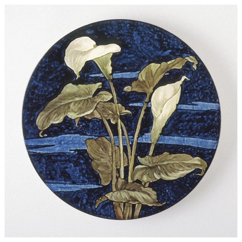 "Charger - Calla Lily Pattern" Print 19th Century American Artisan, 38"x38"