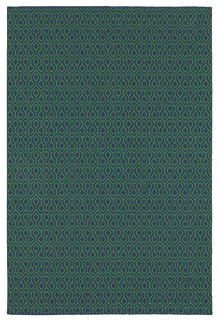 Meridian 1634Q, Navy/Green, 5'3"x7'6"
