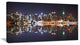 "New York City Skyscrapers in Blue Shade" Canvas Print32"x16"