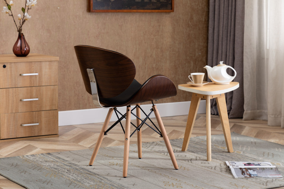 Home Beyond Black Synthetic Leather Leisure Arm Chair