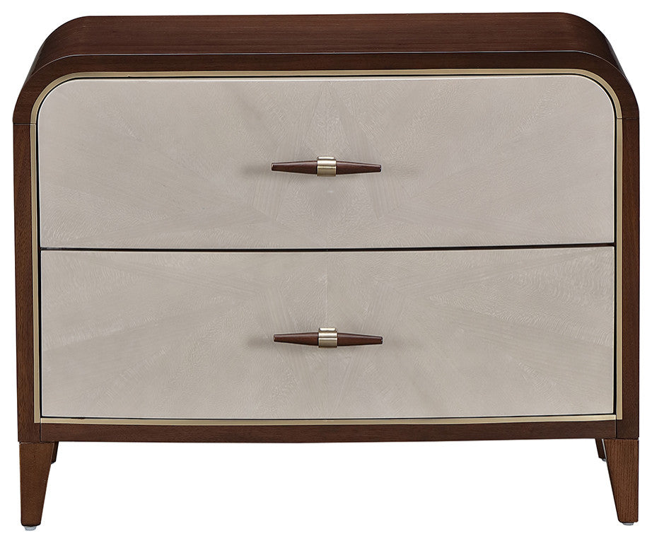 Houston 2-Drawer Nightstand, Walnut
