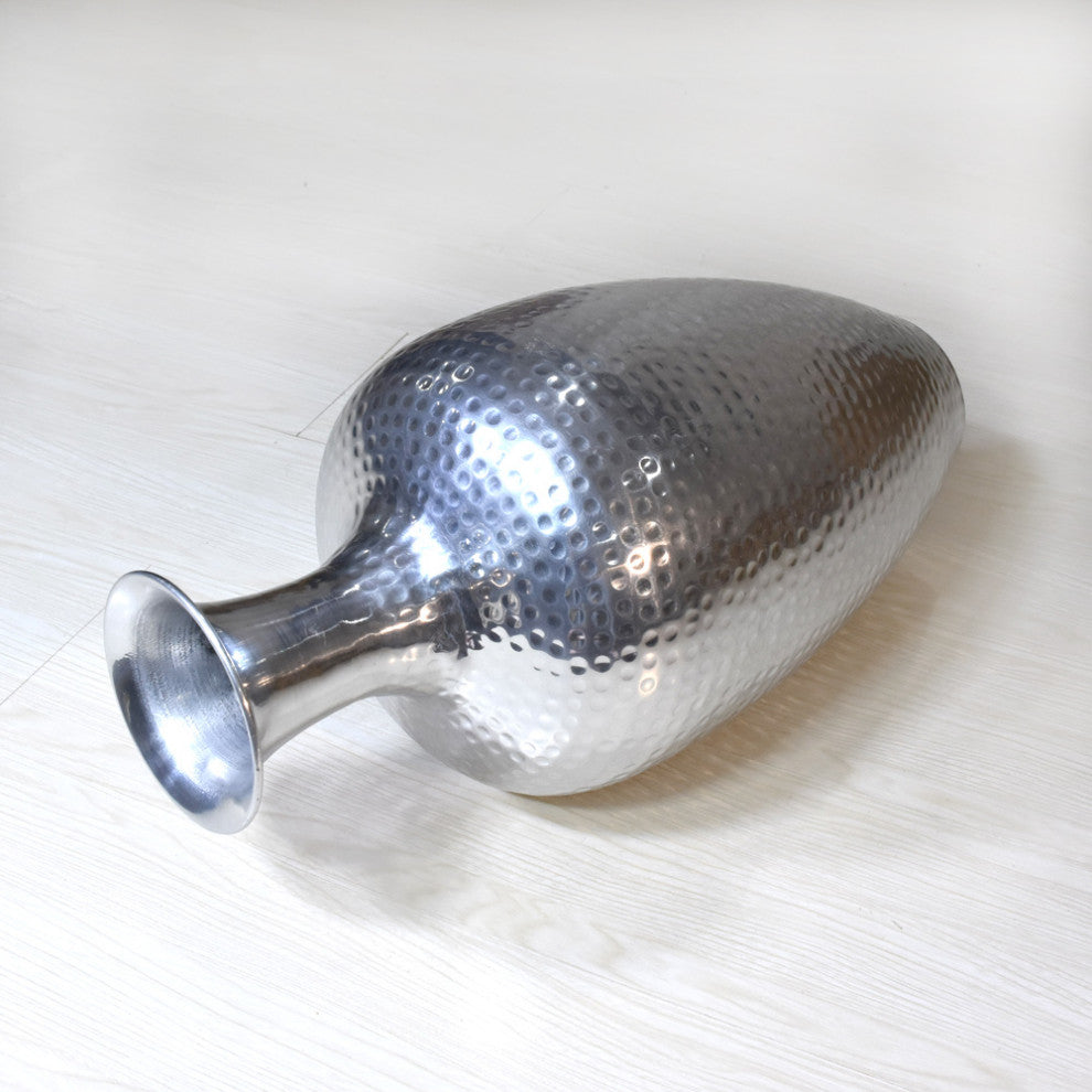 Handmade Aluminium Traditional Floor Flower vases For Indoor & Outdoor Use, Bronze Coated Color
