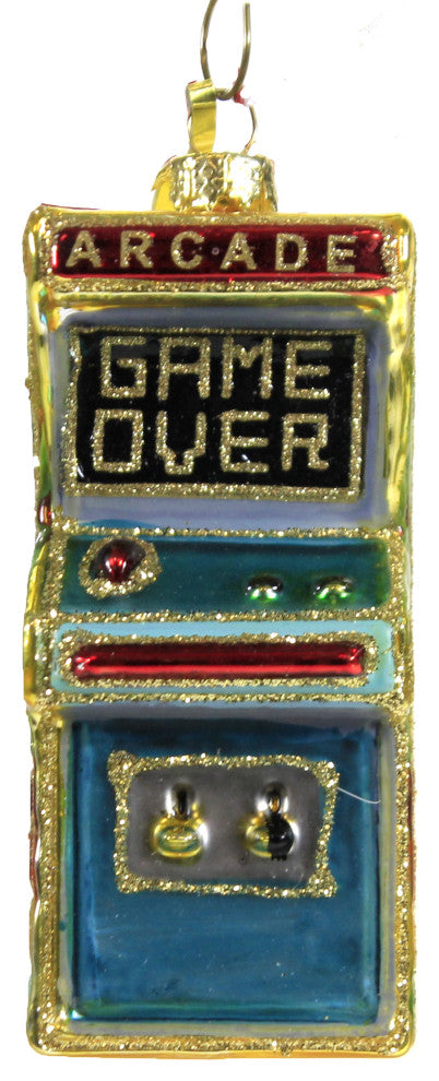 Holiday Vintage Arcade Game Tree Ornament Retro Bar Video Entertainment
