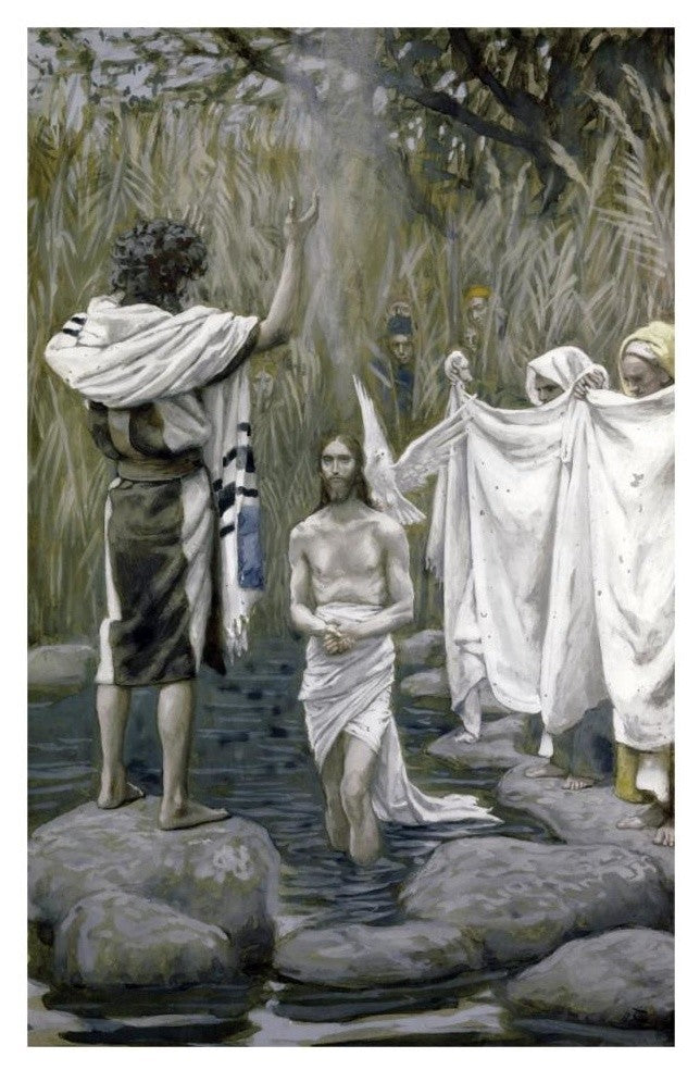 "Baptism of Jesus" Digital Paper Print by James Tissot, 21"x32"